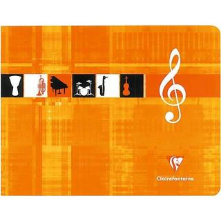 Clairefontaine CLAIREFONTAINE Musikheft Italian 22x17cm 3754 weiss 24 Blatt  