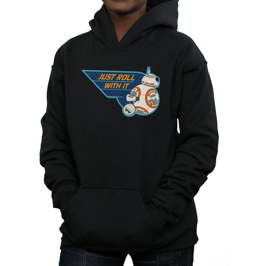 STAR WARS  Just Roll With It Felpa Con Cappuccio Do E Bb8 