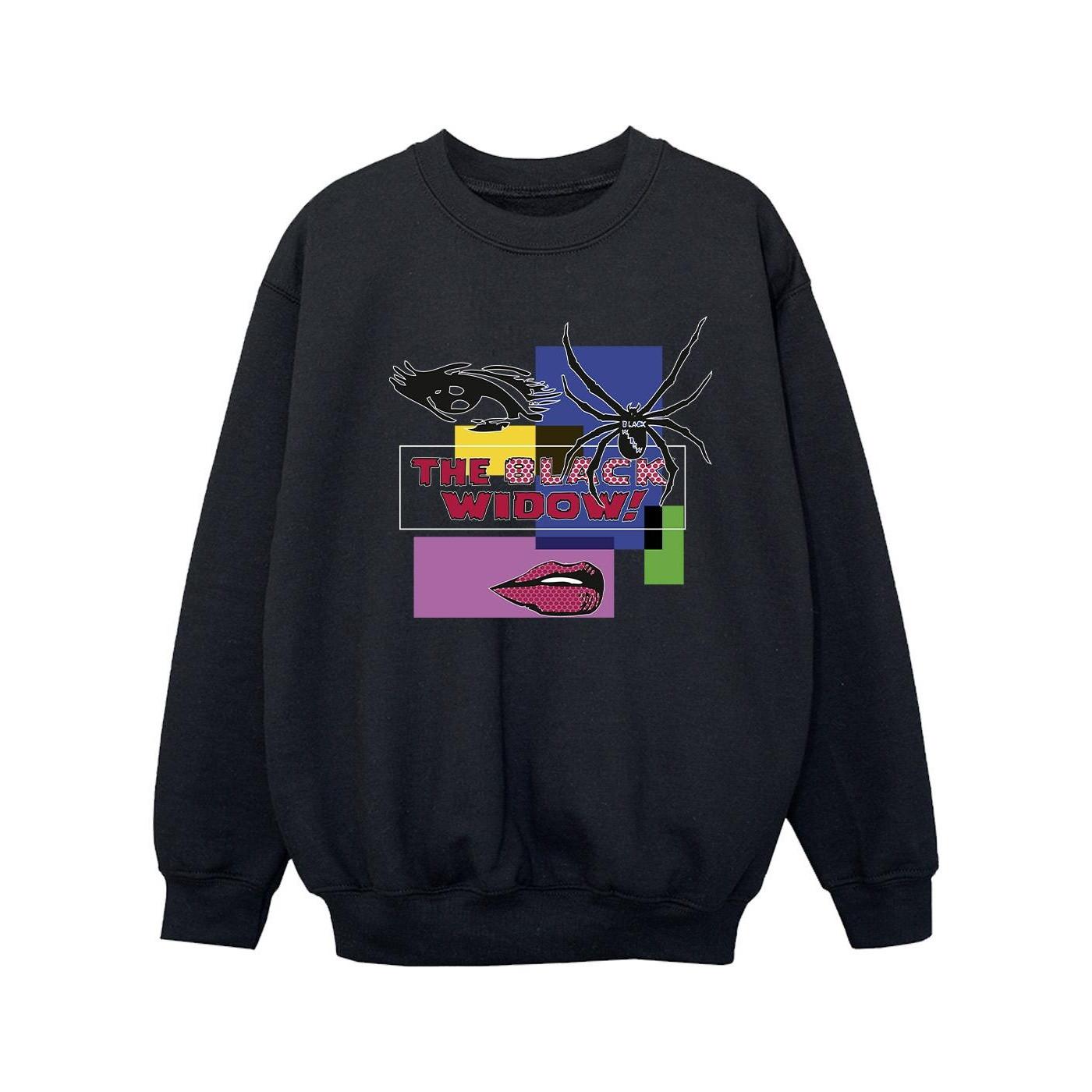 Image of Black Widow Pop Art Sweatshirt Mädchen Schwarz 152-158