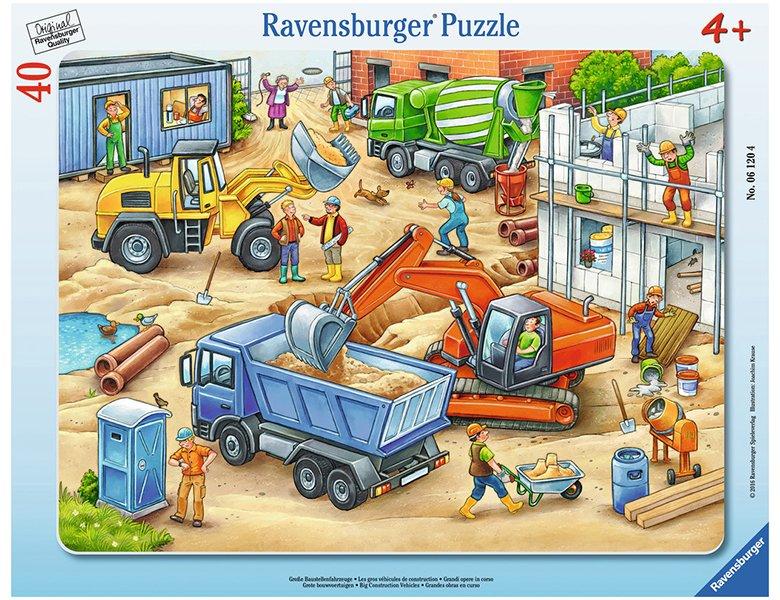 Ravensburger  Puzzle Grosse Baustellenfahrzeuge (40Teile) 