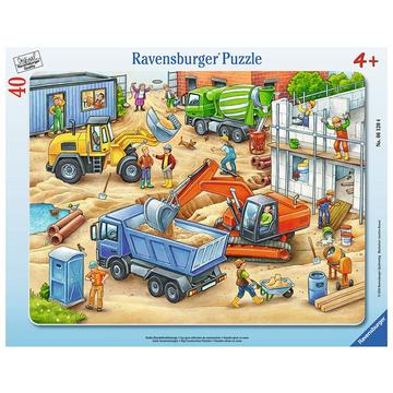 Puzzle Grosse Baustellenfahrzeuge (40Teile)