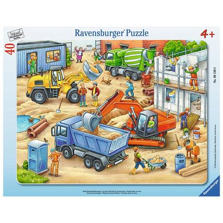 Ravensburger  Puzzle Grosse Baustellenfahrzeuge (40Teile) 