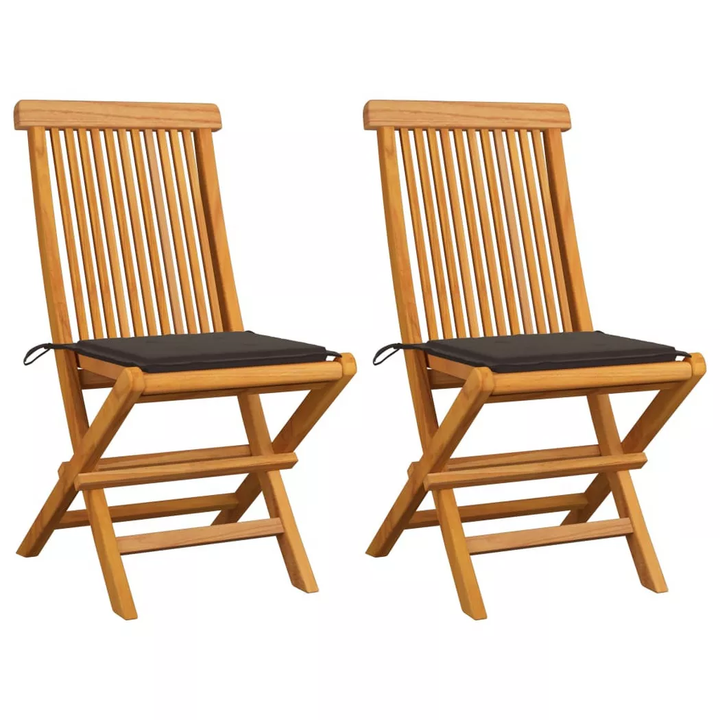 VidaXL - Gartenstuhl teak, One Size, Beige