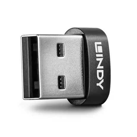 LINDY  Lindy 41884 changeur de genre de câble USB Type-A USB Type-C Noir 