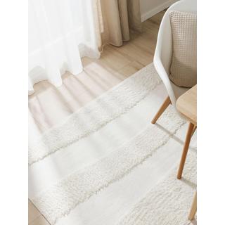 Benuta Tapis en coton Isla Crème  