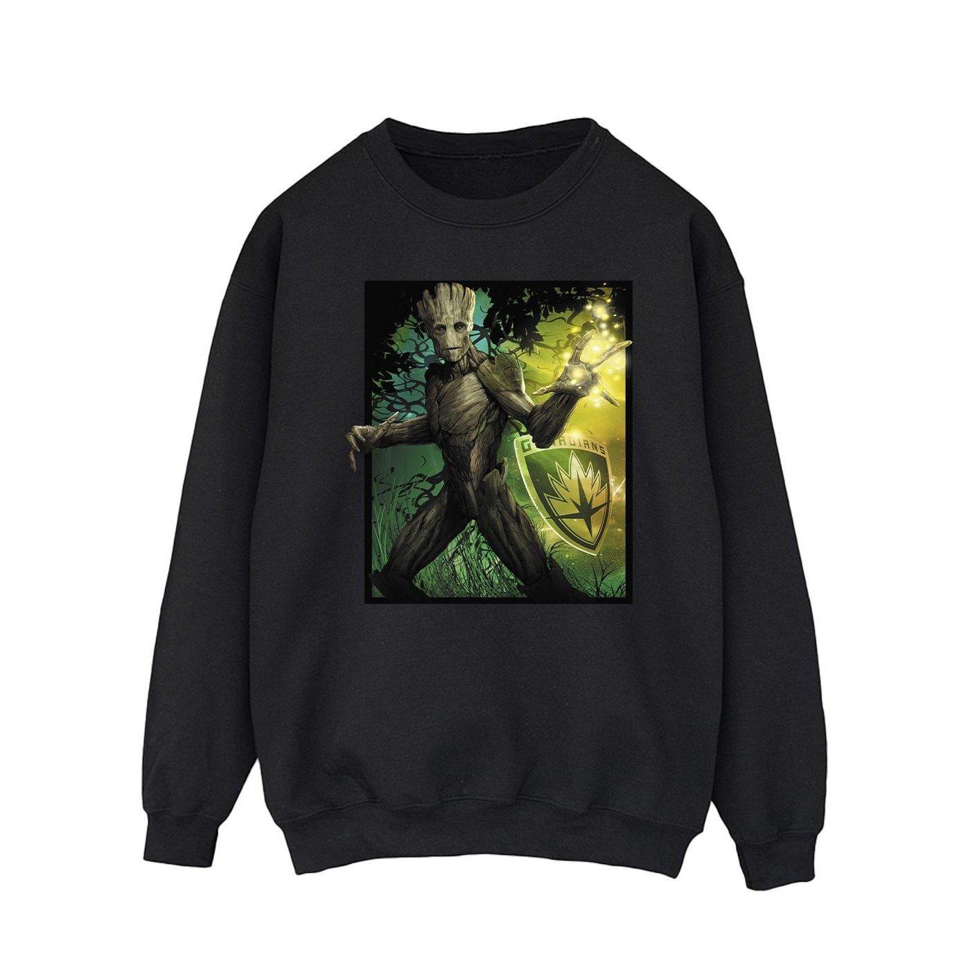 Image of Guardians Of The Galaxy Groot Forest Energy Sweatshirt Herren Schwarz XXL