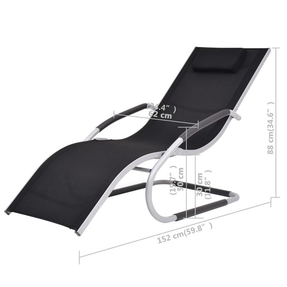 VidaXL lettino prendisole Metallo  