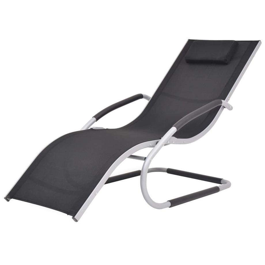Chaise longue métal