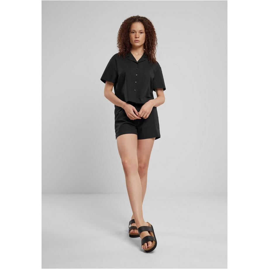 URBAN CLASSICS Camicia Seersucker Maniche Corte  