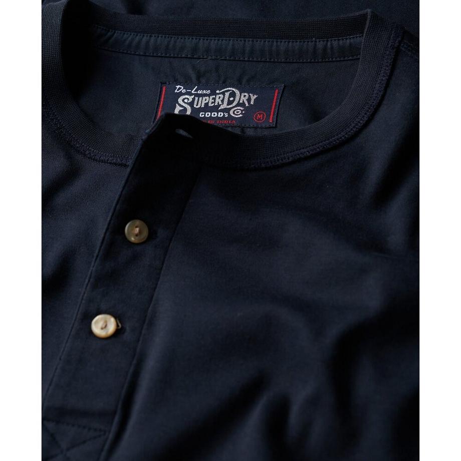 Superdry t-hirt mit langen ärmeln und tuneichem kragen au jerey uperdry merchant tore  