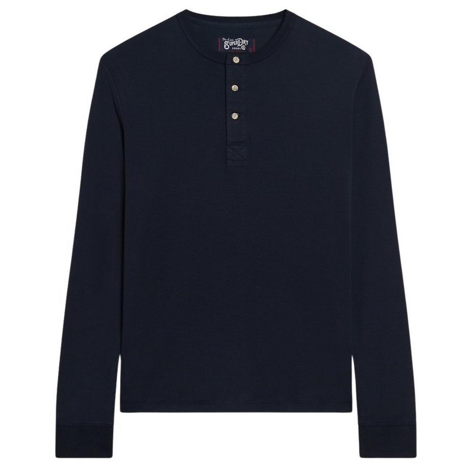 Superdry t-hirt mit langen ärmeln und tuneichem kragen au jerey uperdry merchant tore  