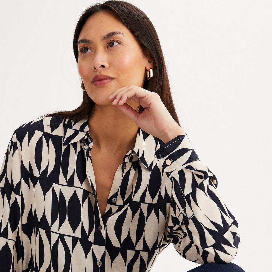 La Redoute Collections Camicia fluida Stampa grafica  