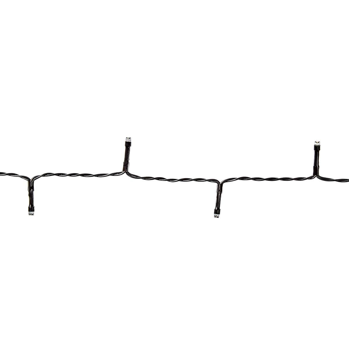 Nedis Lumières de Noël | Guirlande | 48 LED's | Blanc chaud | 3.60 m | Effets de lumière : 7 | Intérieur ou extérieur | Alimentée par piles  