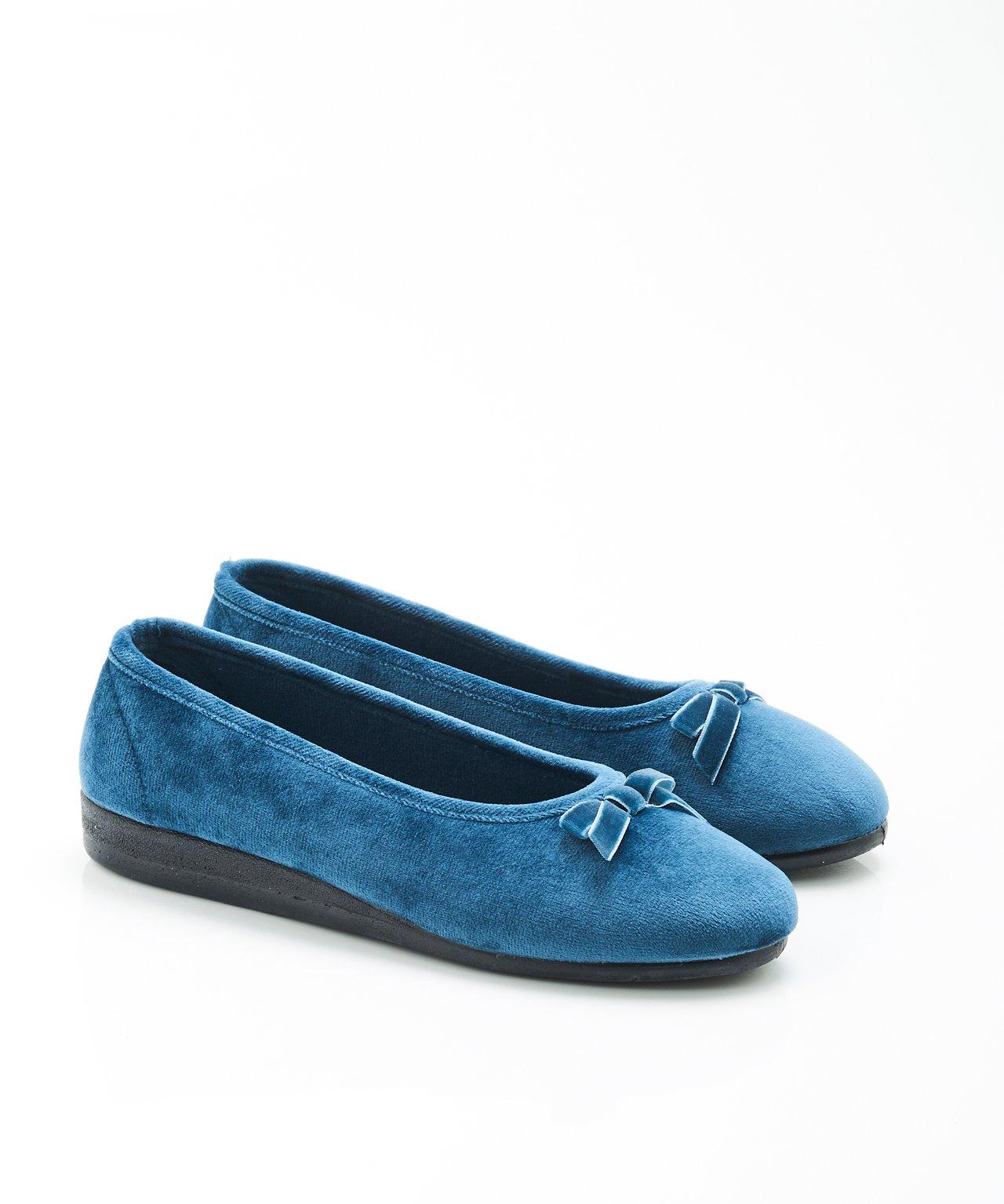 Damart  Ballerines aspect velours. 