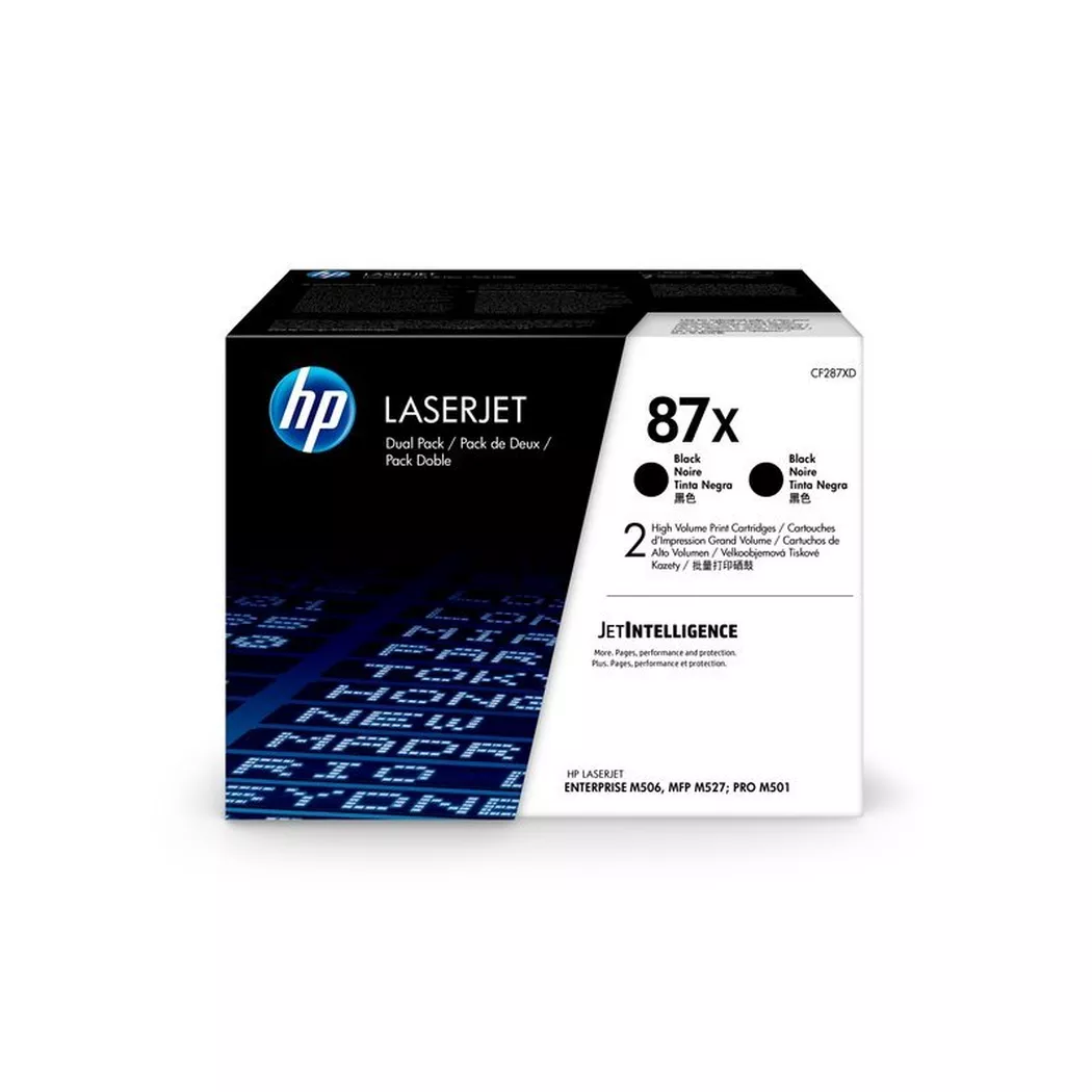 Hewlett-Packard – HP Toner-Modul 87X schwarz CF287XD LJ Enterprise M527 2 Stück, One Size