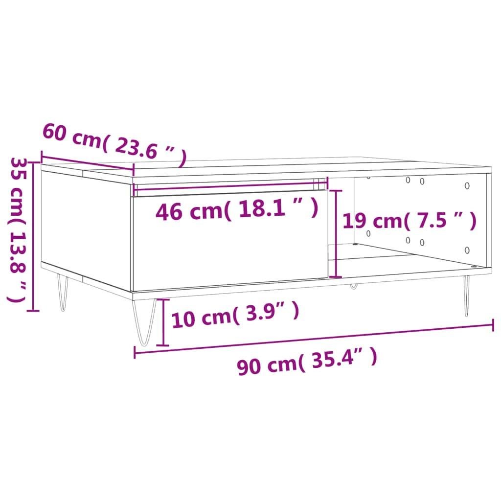 VidaXL Couchtisch holzwerkstoff  