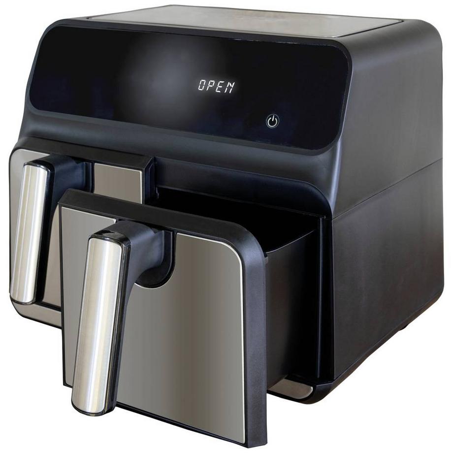 UNOLD Doppelkammer-Heissluftfritteuse ca. 8 Litern Fassungsvermögen  