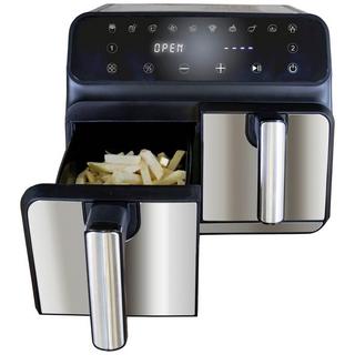 UNOLD Doppelkammer-Heissluftfritteuse ca. 8 Litern Fassungsvermögen  