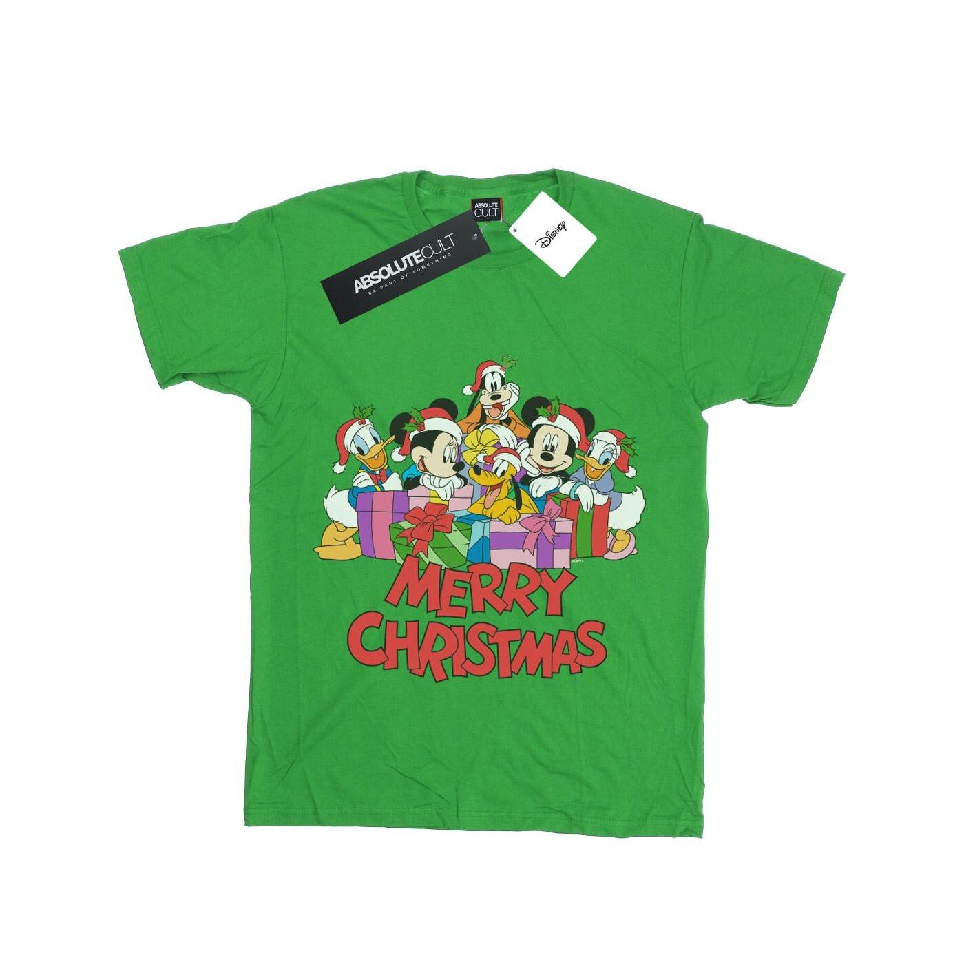 Image of Mickey Mouse And Friends Christmas Tshirt Jungen Grün 140/146