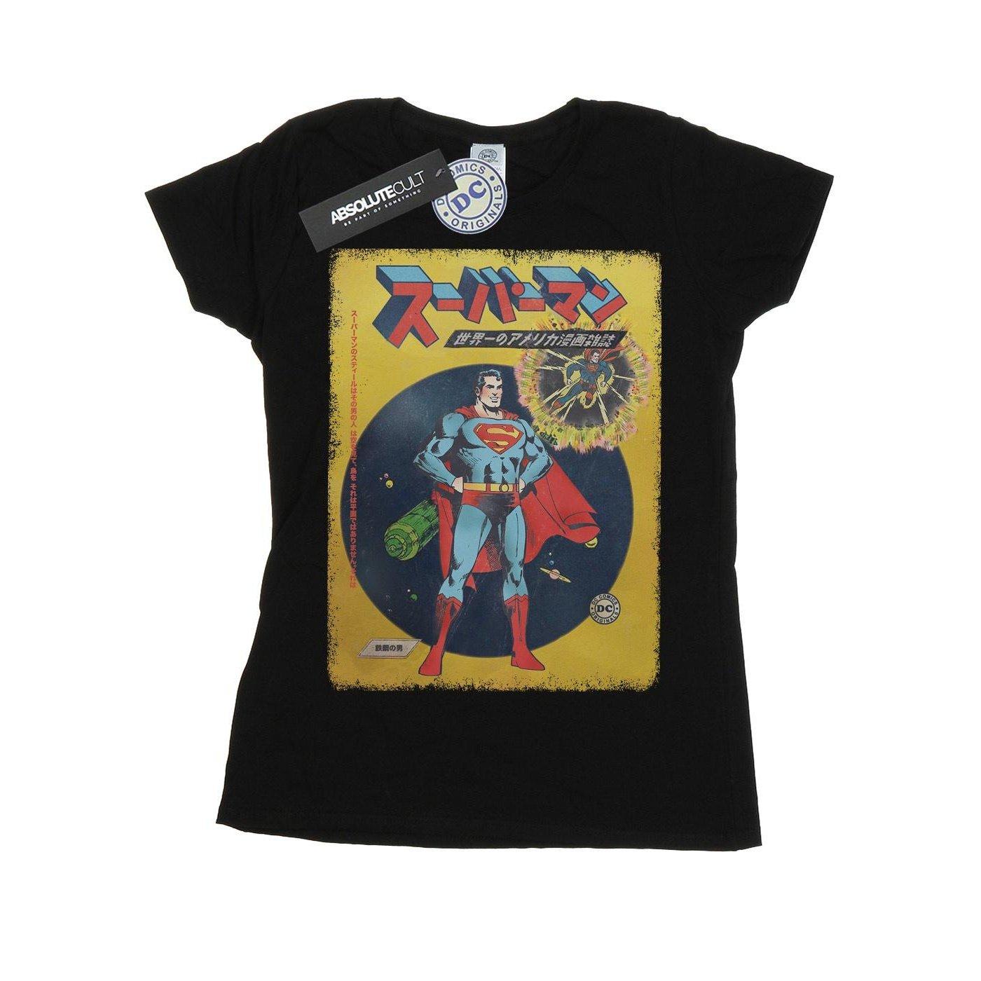 Image of Superman International Cover Tshirt Damen Schwarz S