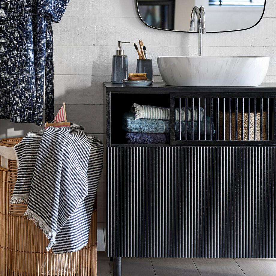 La Redoute Intérieurs Maxi-Badetuch Malo aus gestreiftem Frottee  