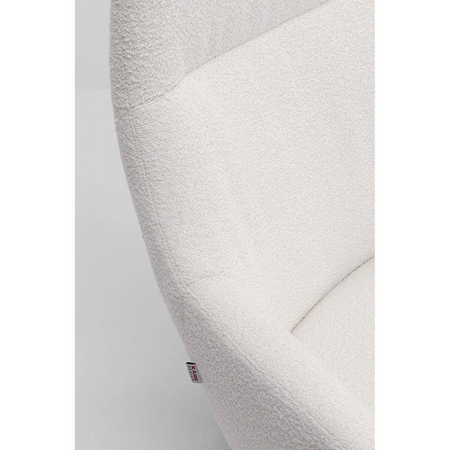 KARE Design Poltrona girevole Mimi crema  