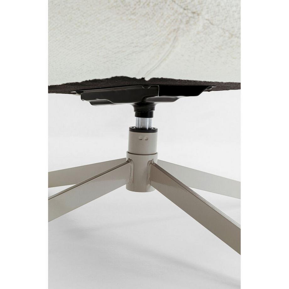 KARE Design Poltrona girevole Mimi crema  