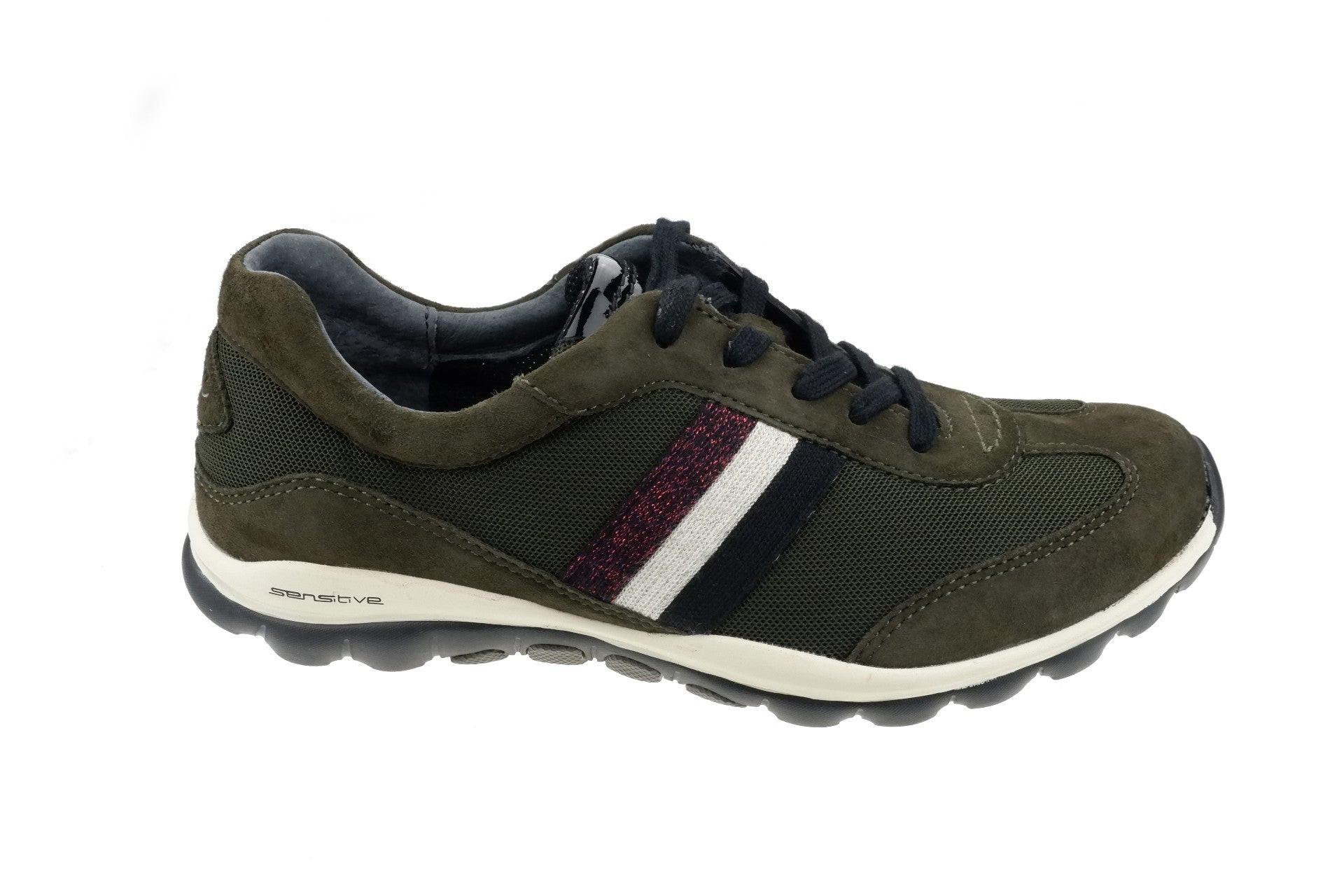 Image of Nubuk Wandersneaker Damen Grün 38.5