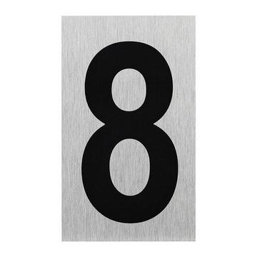 Aluminium-Türschild „8“ 100x60mm