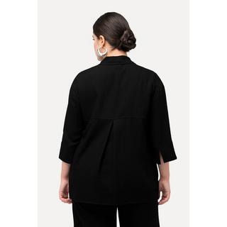 Ulla Popken  Camicia con viscosa, collo da camicia e maniche a 3/4 