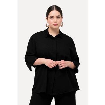 Camicia con viscosa, collo da camicia e maniche a 3/4