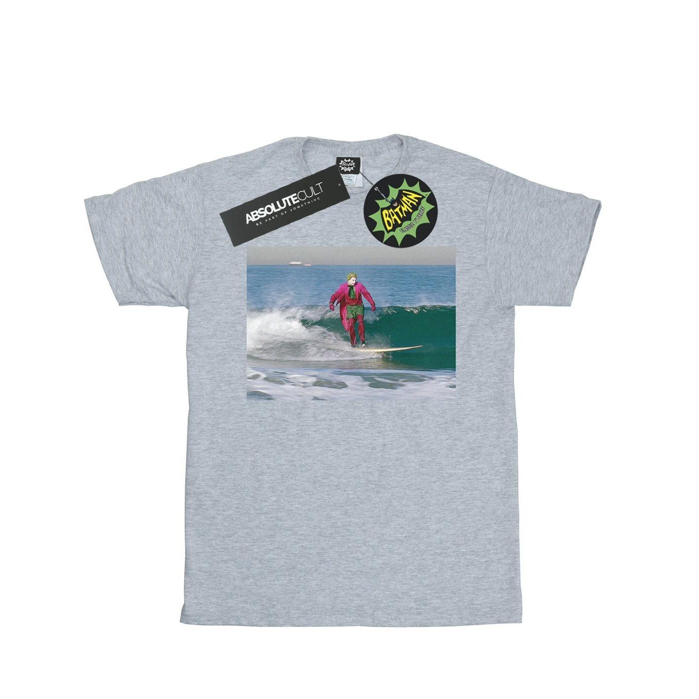 Image of Batman Tv Series Joker Surfing Tshirt Mädchen Grau 128