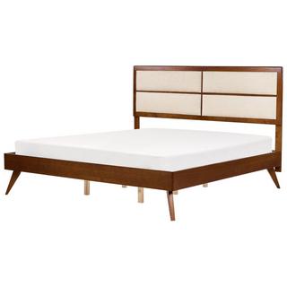 Beliani Bett mit Lattenrost aus MDF-Platte Retro POISSY  