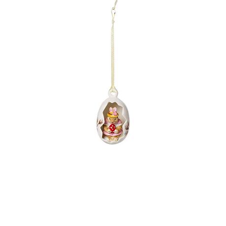 Villeroy & Boch Ei-Ornament Anna, Blüten rosa Bunny Tales  