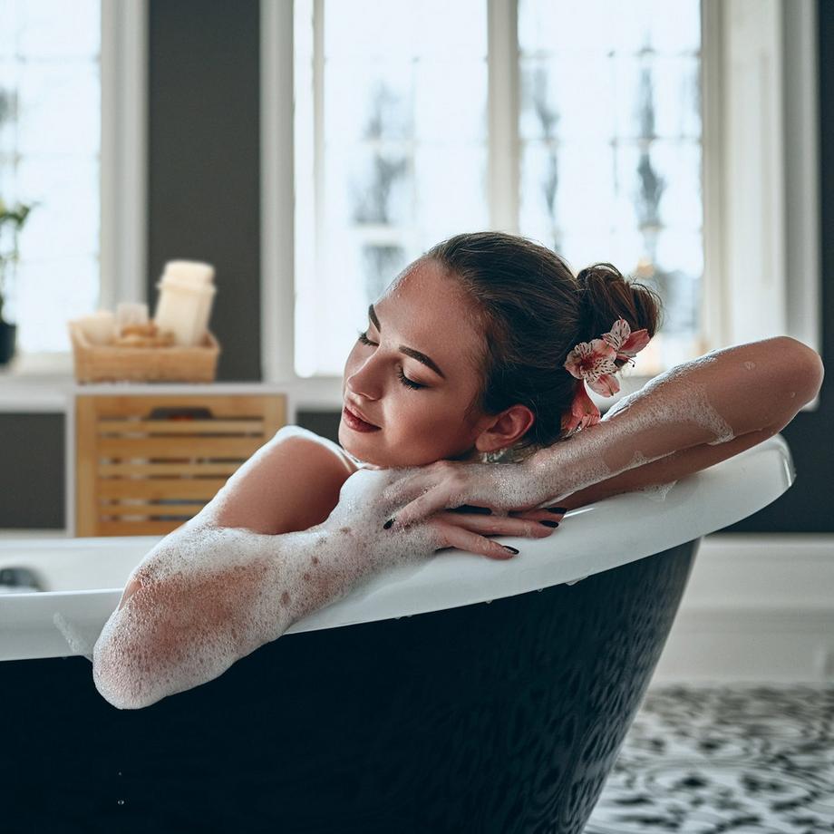 B2X Mobiletto laterale in bambù bianco  