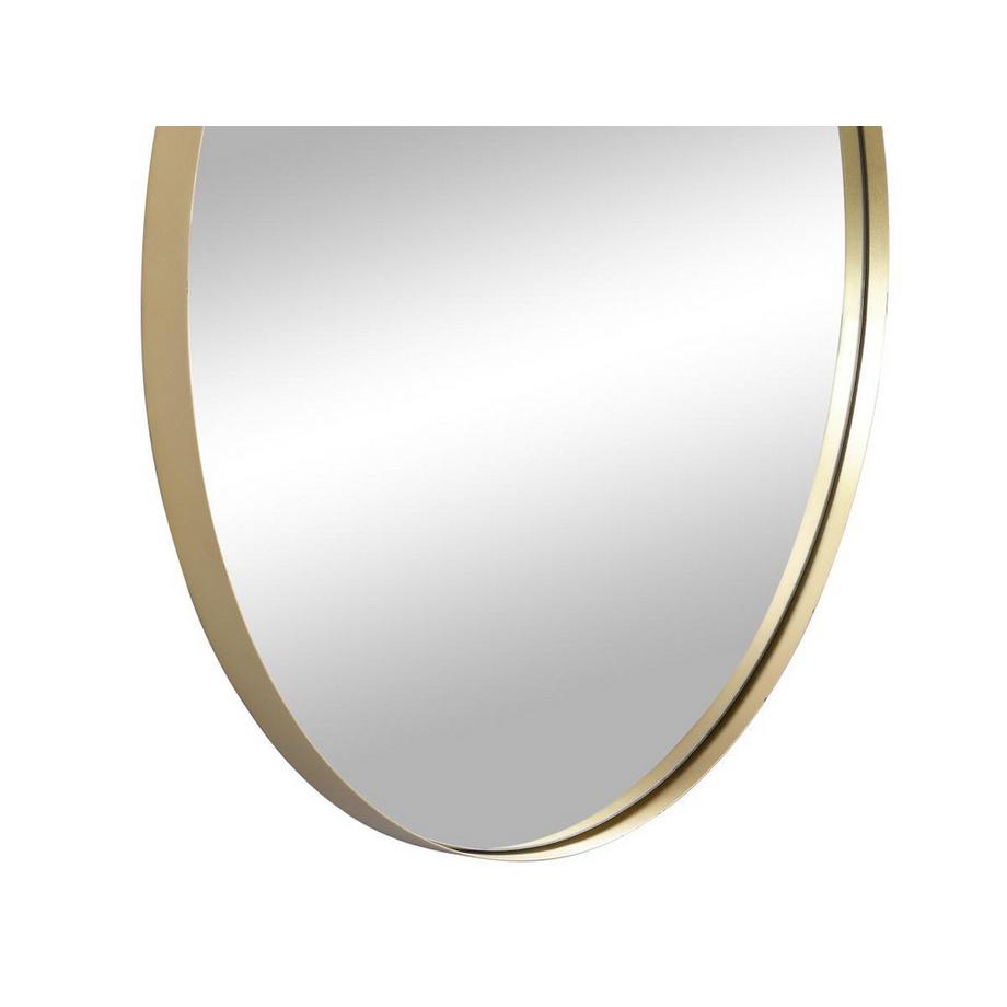 Vente-unique Miroir mural rond en métal - D.80 cm - Doré  - JAFFREL  