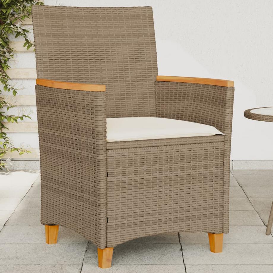 VidaXL sedia da giardino Polirattan  