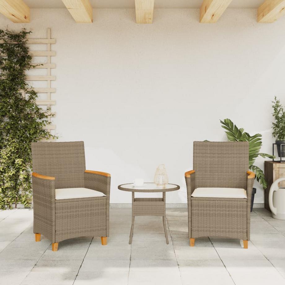 VidaXL sedia da giardino Polirattan  