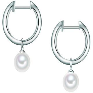 Valero Pearls  Femme Créoles en argent 