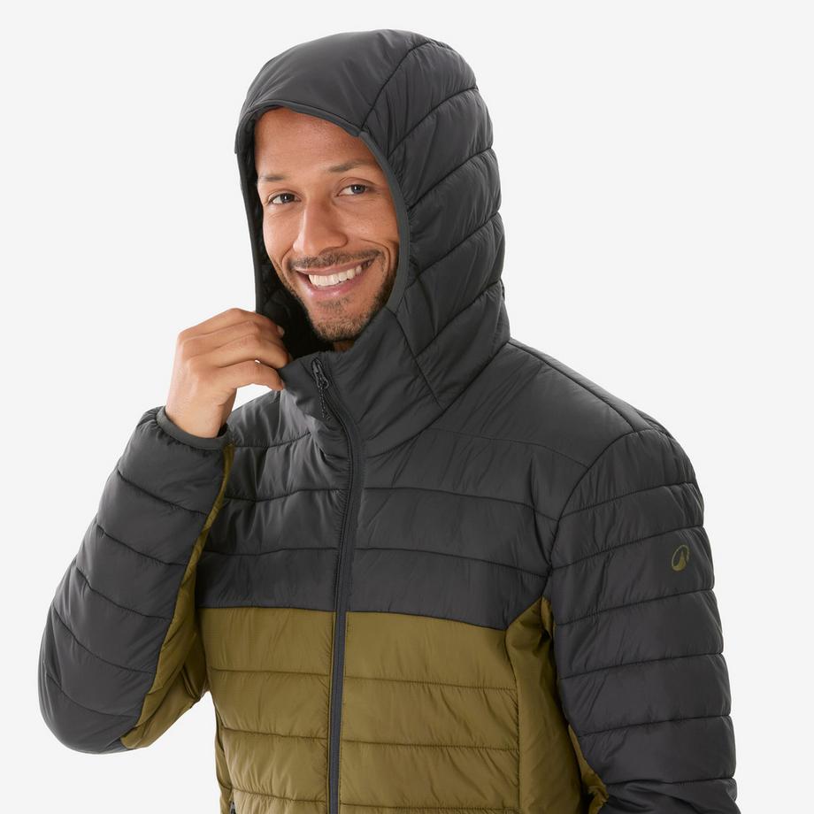 QUECHUA MH500 Daunenjacke mit Kapuze  