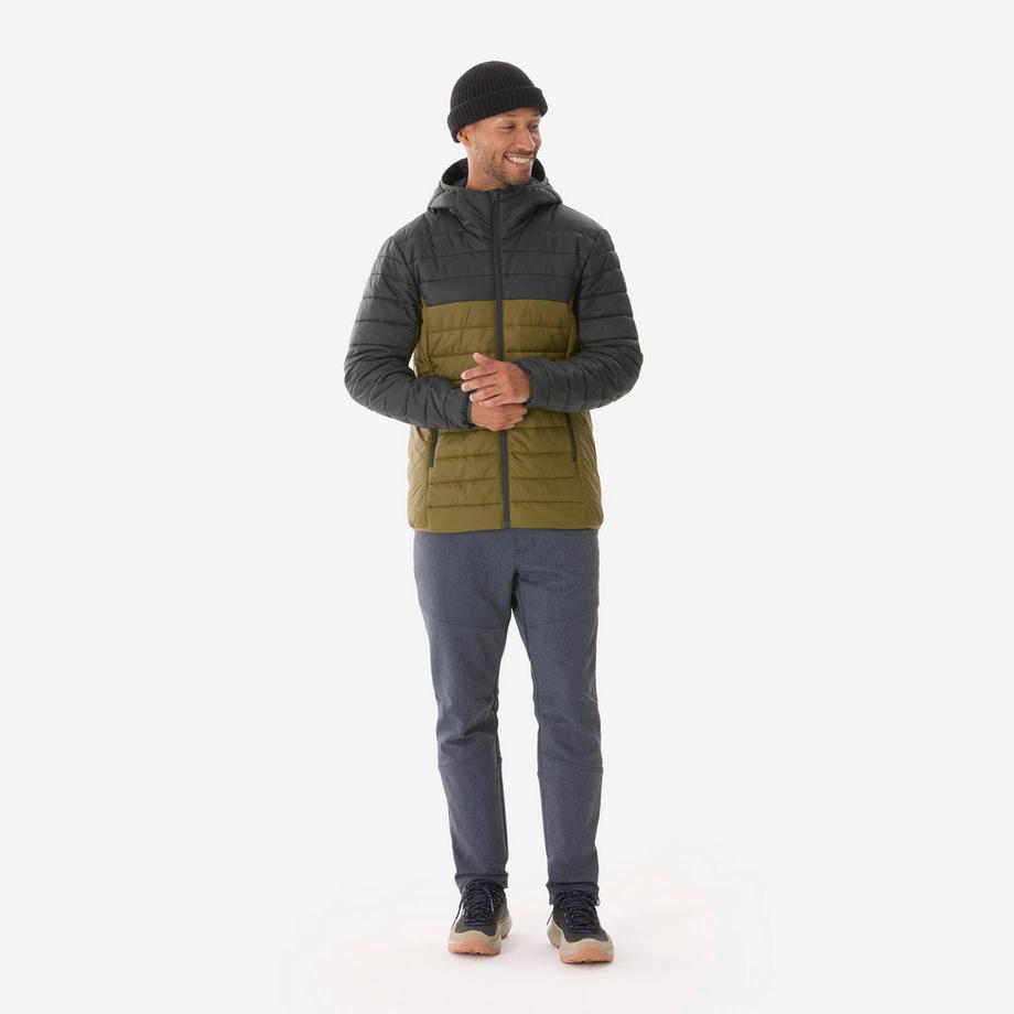 QUECHUA MH500 Daunenjacke mit Kapuze  