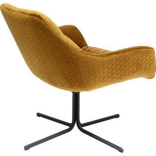 mutoni Fauteuil pivotant Bristol jaune  