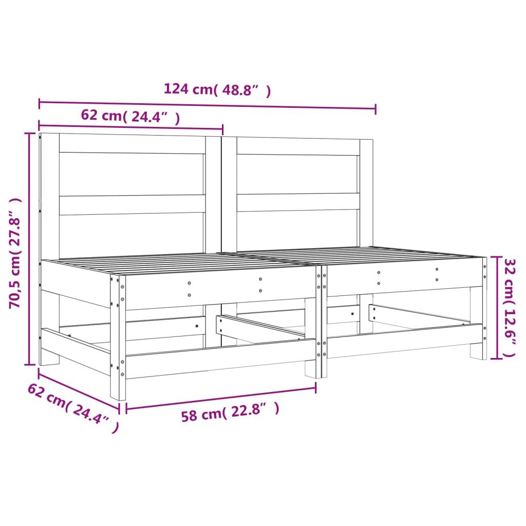 VidaXL Garten mittelsofa holz  