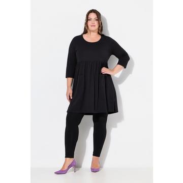 Longshirt, A-Linie, Rundhals, 3/4-Arm, Taschen