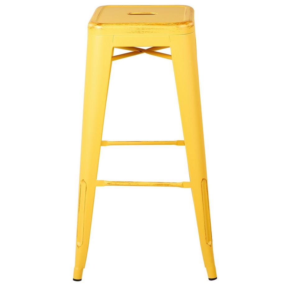 Beliani Set di 2 sgabelli da bar en Acciaio  CABRILLO  