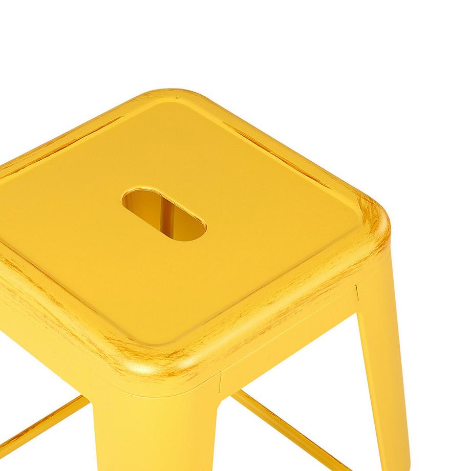 Beliani Set di 2 sgabelli da bar en Acciaio  CABRILLO  