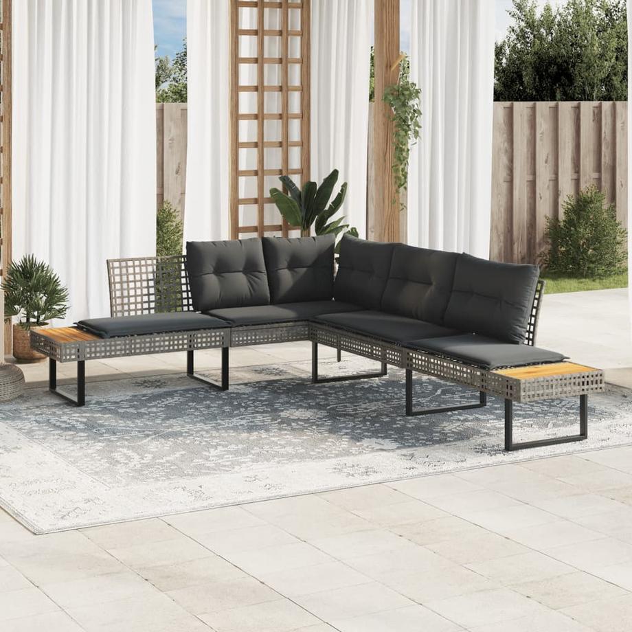 VidaXL Gartensofa poly-rattan  