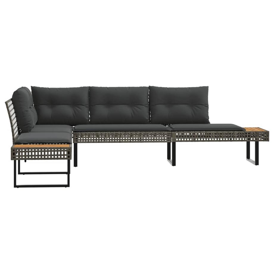 VidaXL Gartensofa poly-rattan  