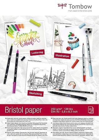 Tombow Tombow Bristol paper DIN A5 Kunstpapier 25 Blätter  