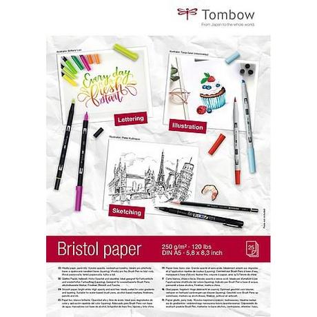 Tombow Tombow Bristol paper DIN A5 Kunstpapier 25 Blätter  